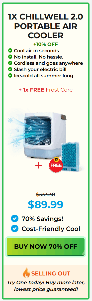 ChillWell Portable AC offer price 